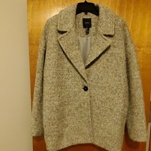 Forever 21 Wool Blend Coat Short